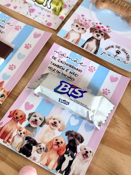Card/cartão para Lembrancinha Mãe de Pet - Dia das Mães
