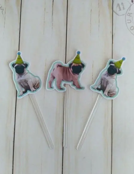 Kit Aniversário Cachorro Chapeuzinho + Toppers Docinhos