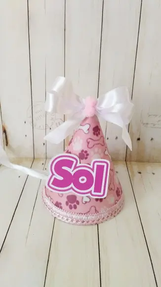 Kit Chapeuzinho e Topper Docinhos Aniversário Cachorro
