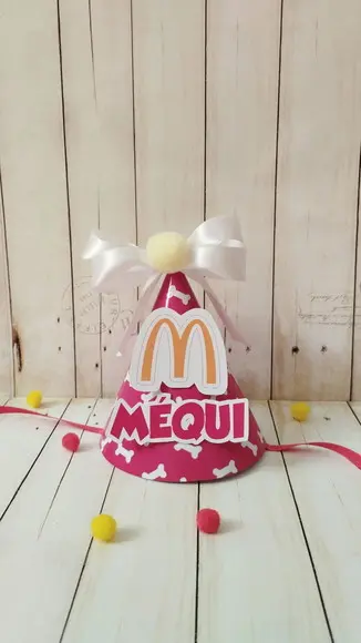 Kit Chapeuzinho e Topper para Bolo Aniversário Cachorro