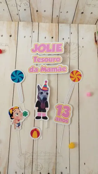 Kit Festa Aniversário Cachorro Tesouro da Mamãe