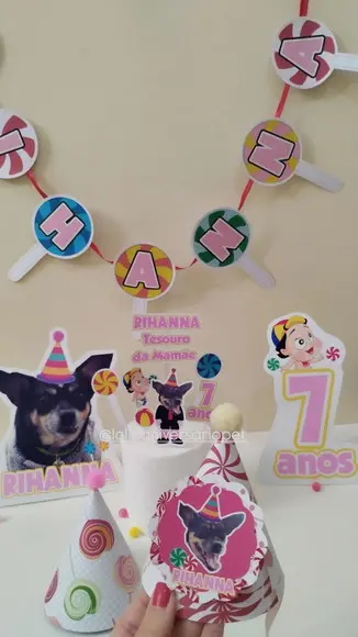Kit Festa Aniversário Cachorro Tesouro da Mamãe
