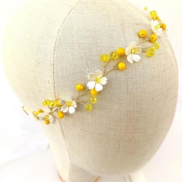 Tiara Infantil Alicia Aramada com Florzinhas Peroladas