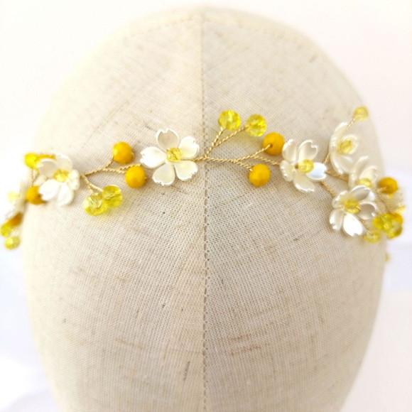 Tiara Infantil Alicia Aramada com Florzinhas Peroladas