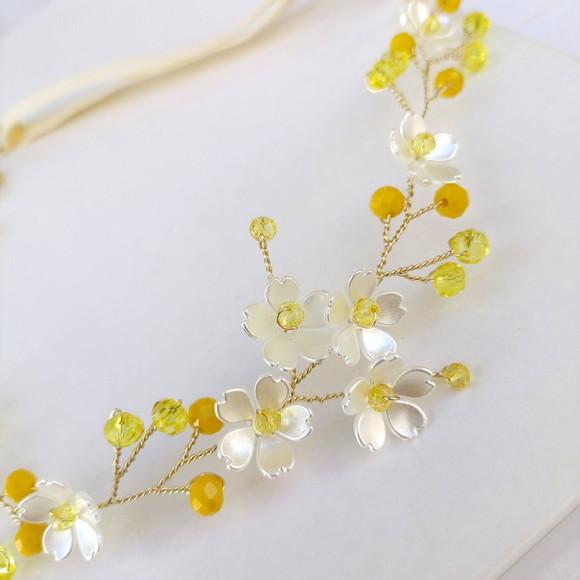 Tiara Infantil Alicia Aramada com Florzinhas Peroladas