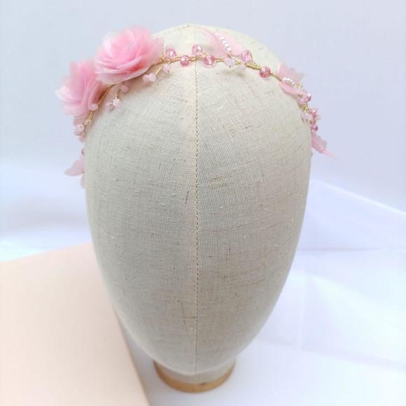 Tiara Infantil Luana Aramada com Flores e Borboletas