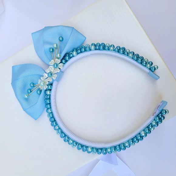 Tiara Infantil Rafaela em Arco com Dentinhos Bordada