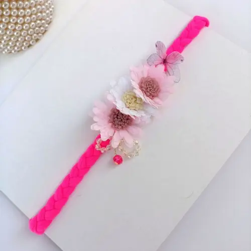 Kit 3 Faixa Bebê Recém Nascido Rosa