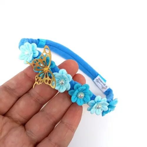 Kit 3 Faixa Recém Nascido Azul