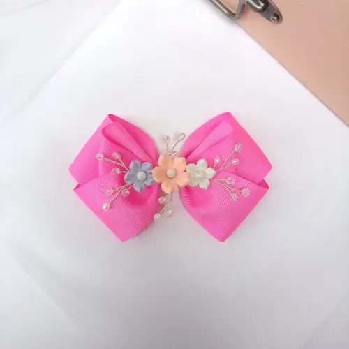Presilha Laço Laís Rosa Infantil ou Adulto