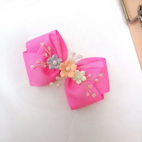 Presilha Laço Laís Rosa Infantil ou Adulto