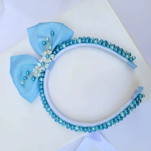 Tiara Infantil Rafaela em Arco com Dentinhos Bordada