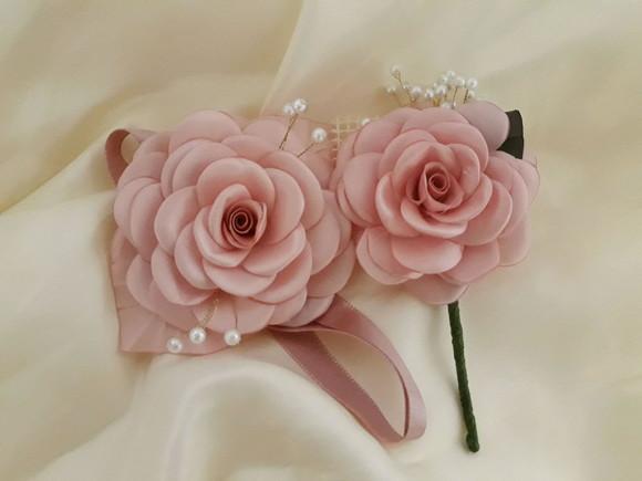 Kit Corsage e Lapela Rose