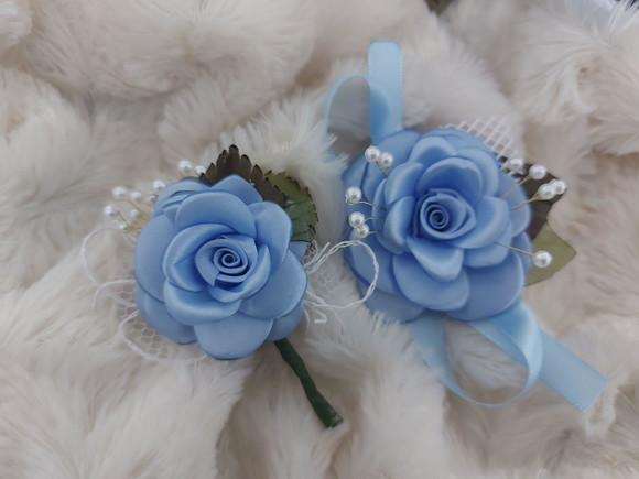 Kit lapela e corsage rustico