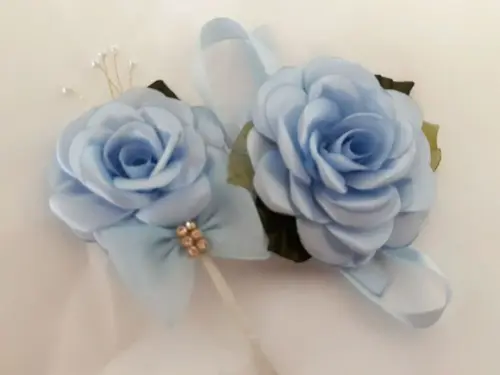 Kit Corsage e Lapela Azul bebe