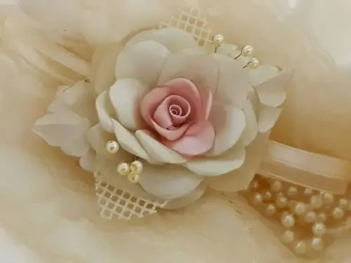 Corsages pérolas Rústico