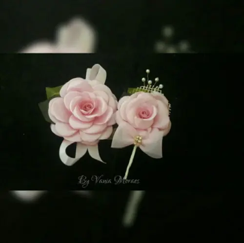 Kit Corsage e Lapela Rosa