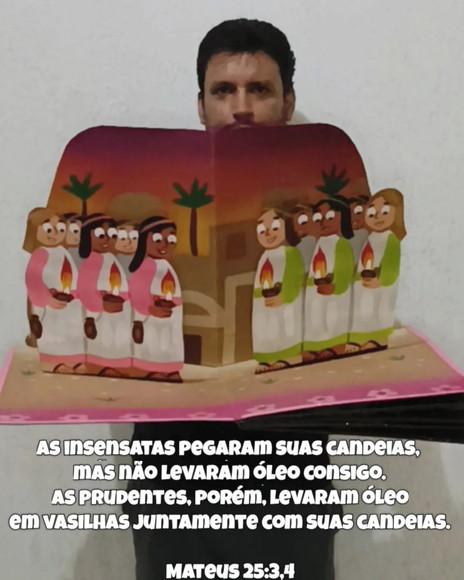 a Parábola das 10 Virgens-bíblia Pop-up Gigante