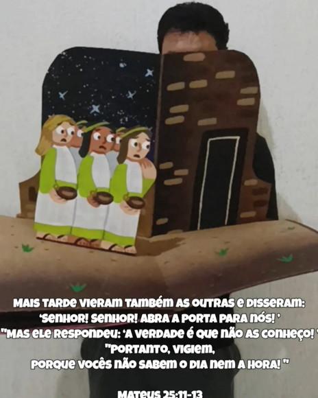 a Parábola das 10 Virgens-bíblia Pop-up Gigante
