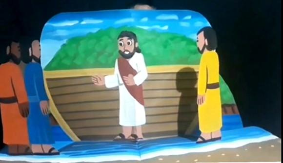 Bíblia Pop-up Grande - Jesus Acalma a Tempestade