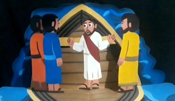 Bíblia Pop-up Grande - Jesus Acalma a Tempestade