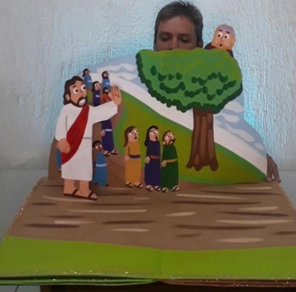 Zaqueu - Bíblia Pop-up Gigante - 5 Páginas