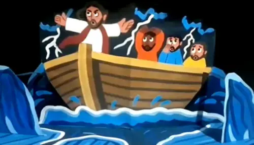 Bíblia Pop-up Grande - Jesus Acalma a Tempestade