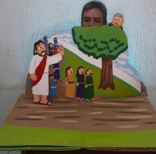 Zaqueu - Bíblia Pop-up Gigante - 5 Páginas
