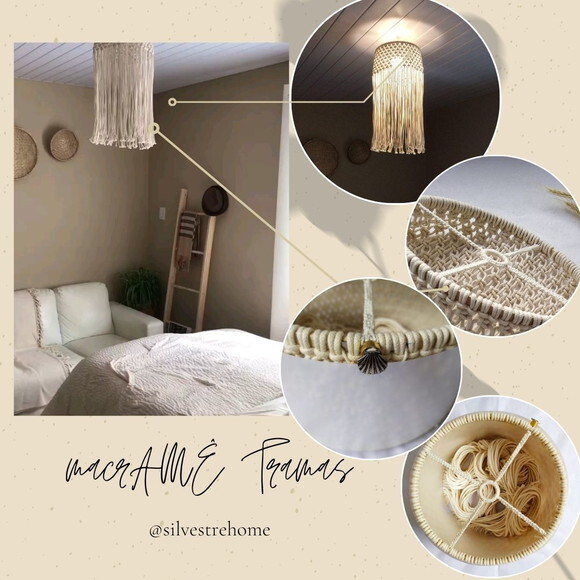 Tramas Lustre em arte macrame