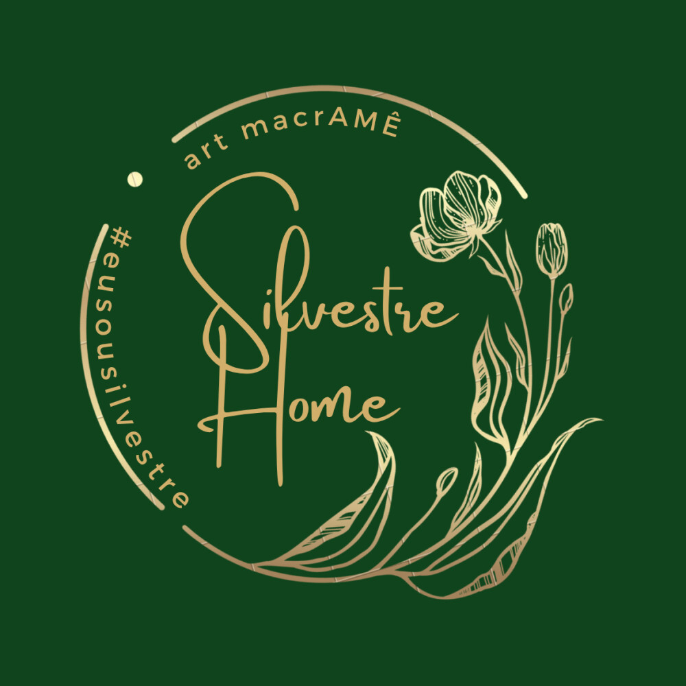 Trancoso Suporte de planta em arte macrame