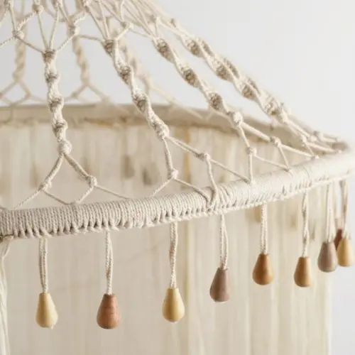 Brisa Dossel mosquiteiro em arte macrame