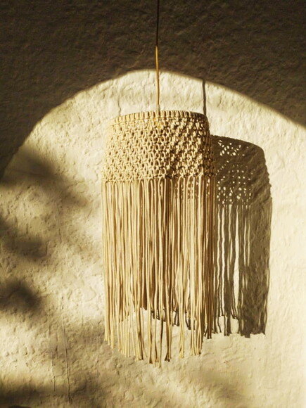Tramas Lustre em arte macrame