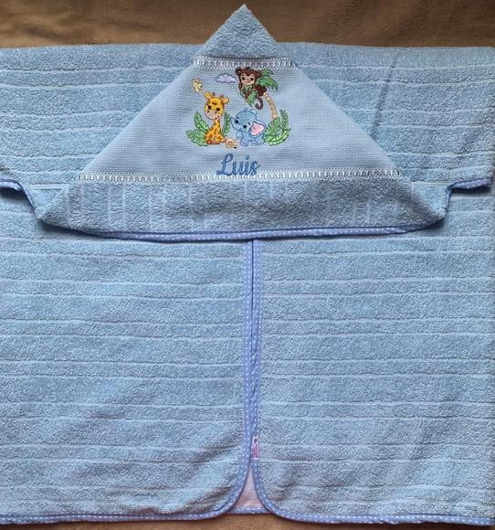 2 Toalhas de Banho Infantil com Capuz Grande