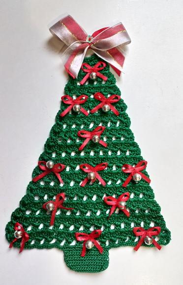 Árvore de Natal de Porta Bolinhas Prateadas