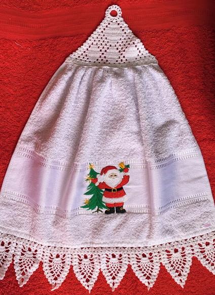 Bate Mão Bordado Natal
