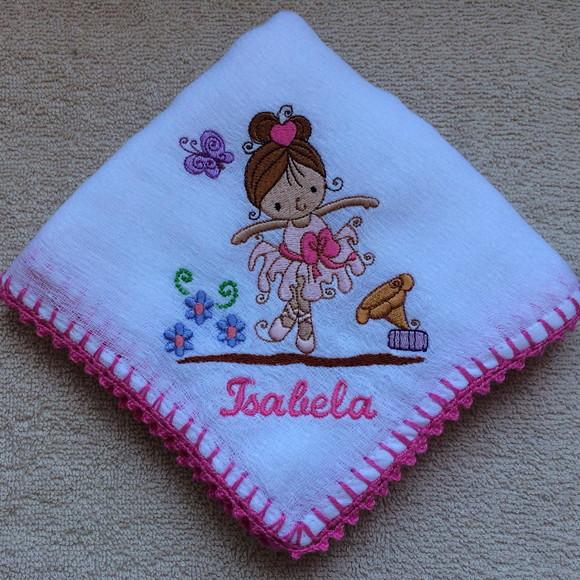 Fralda de Passeio Personalizada Menina