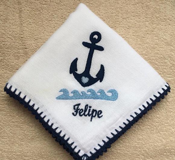 Fralda de Passeio Personalizada Menino