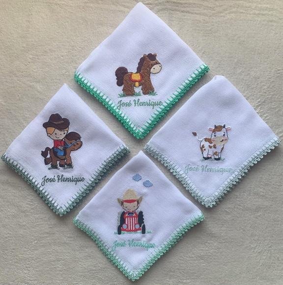Fraldas Bordadas Personalizadas de Boca