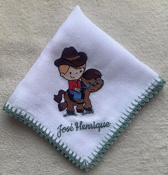 Fraldas Bordadas Personalizadas de Boca