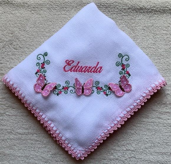 Fraldas de Passeio Bordadas Personalizadas Menina