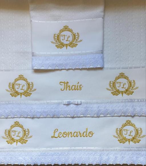 Jogo de Toalhas Casal Personalizadas