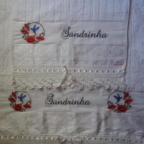 Jogo de Toalhas Personalizadas Feminino