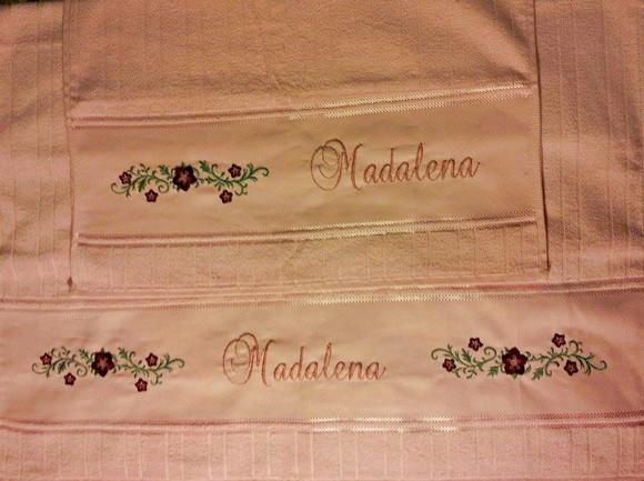 Jogo de Toalhas Personalizadas Feminino