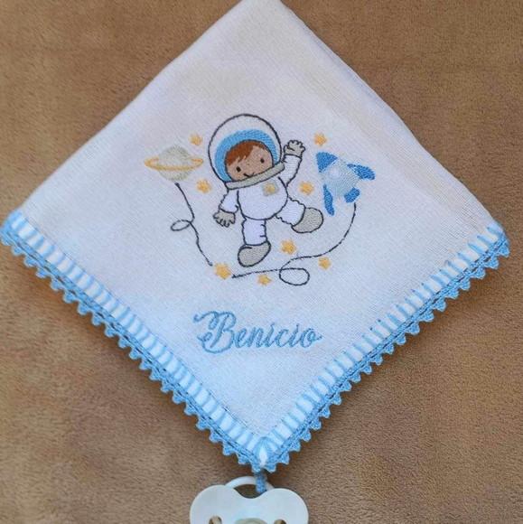 Kit 3 Fraldas de Boca com Porta Chupeta