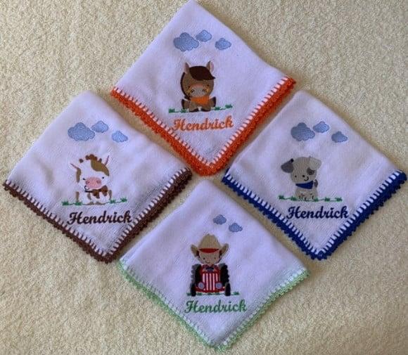 Kit de Fraldas de Boca Personalizadas Fazendinha