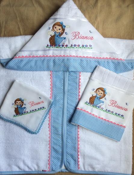 Kit Enxoval Bebê Bordado Princesa