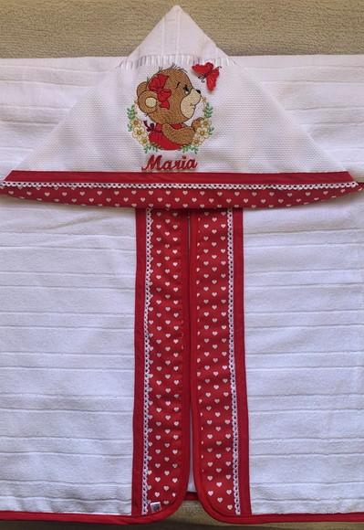 Kit Enxoval para Bebê Bordado Ursinha