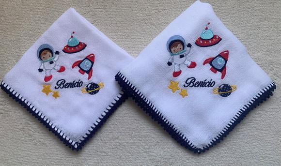 Kit Fraldas Bordadas Boca e Passeio