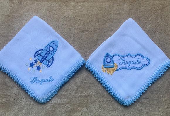 Kit Fraldas de Boca Personalizadas Foguetes