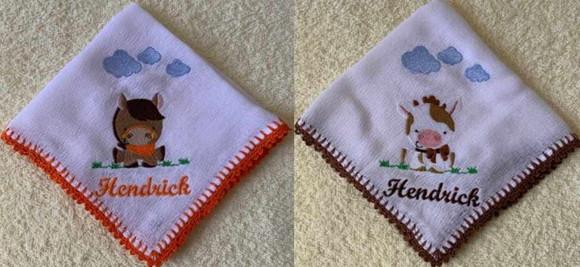 Kit Fraldas de Passeio Bordada Fazendinha